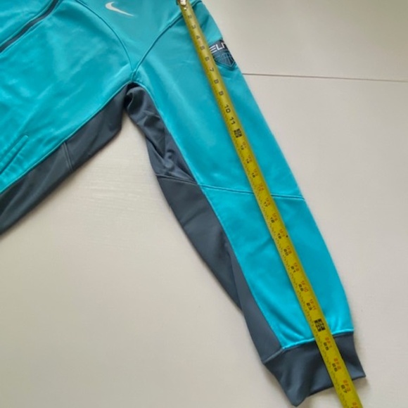 Nike Men's Basketball Therma-fit Elite Full Zip Jacket Hoodie Aqua Blue Size L - Picture 13 of 13